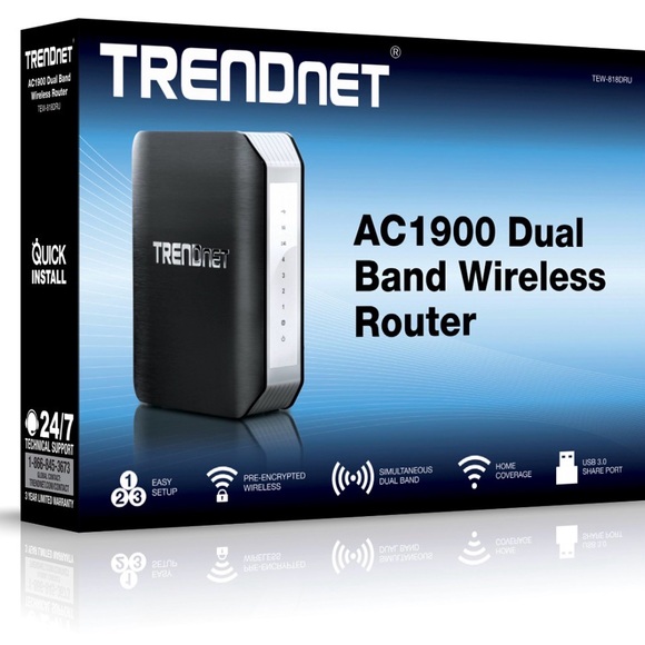 TRENDnetAC1900 Dual Band Wireless Router - Picture 2 of 4